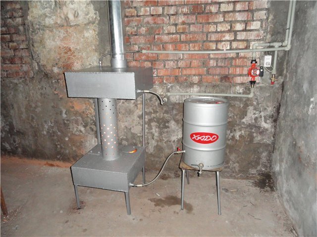 печка масляная для отопления
